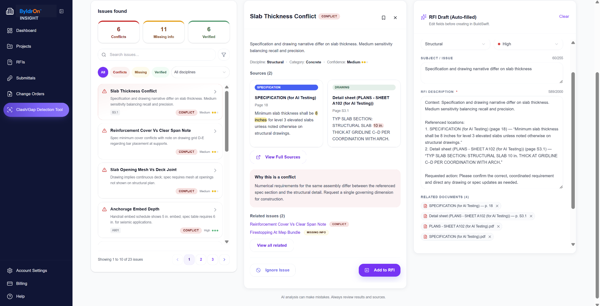 ByldrOn Insight dashboard preview